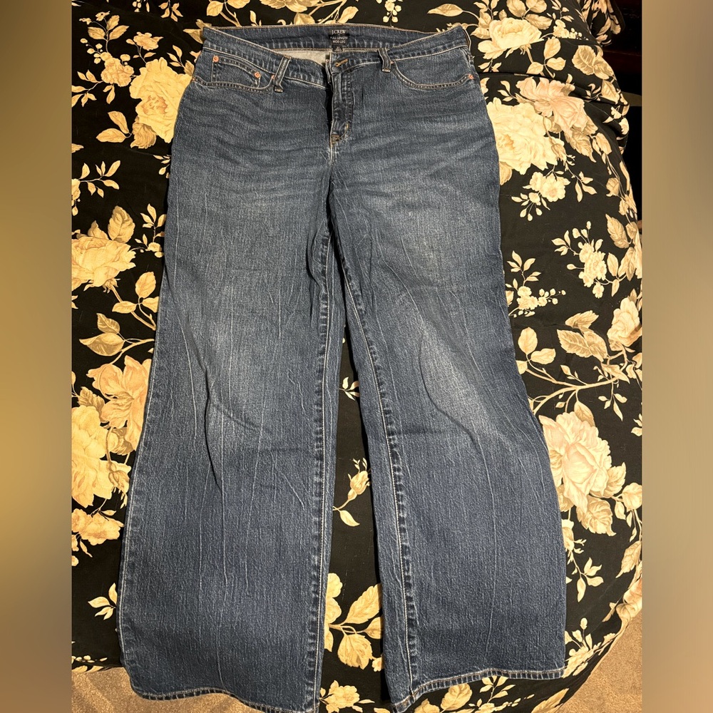 JCrew wide leg, like new jeans
